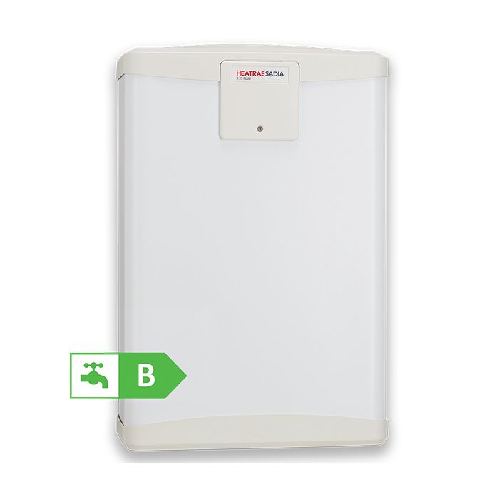 White water heater with HEATRAEAS logo on a white background