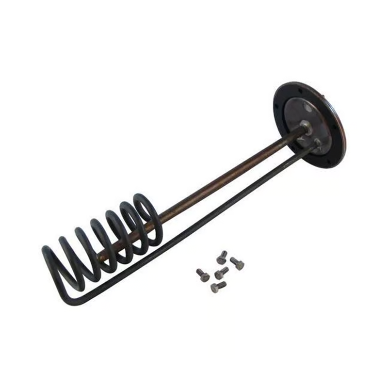 Heating element with screws on a white background