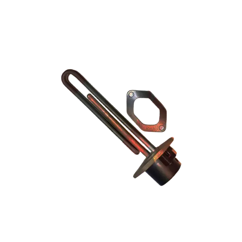 Metal heating element on a white background