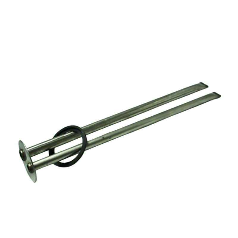 metal twin sensor pocket for water heater on a white background