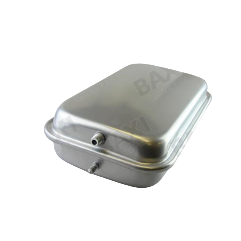 Metal water tank on a white background