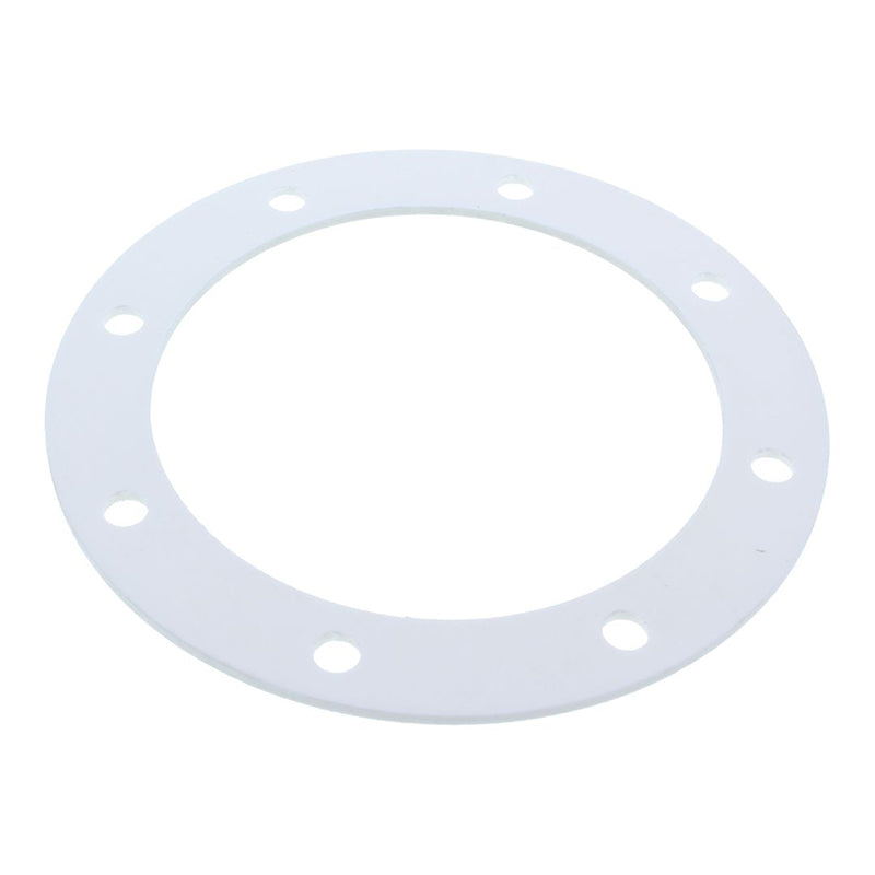 White gasket on a white background