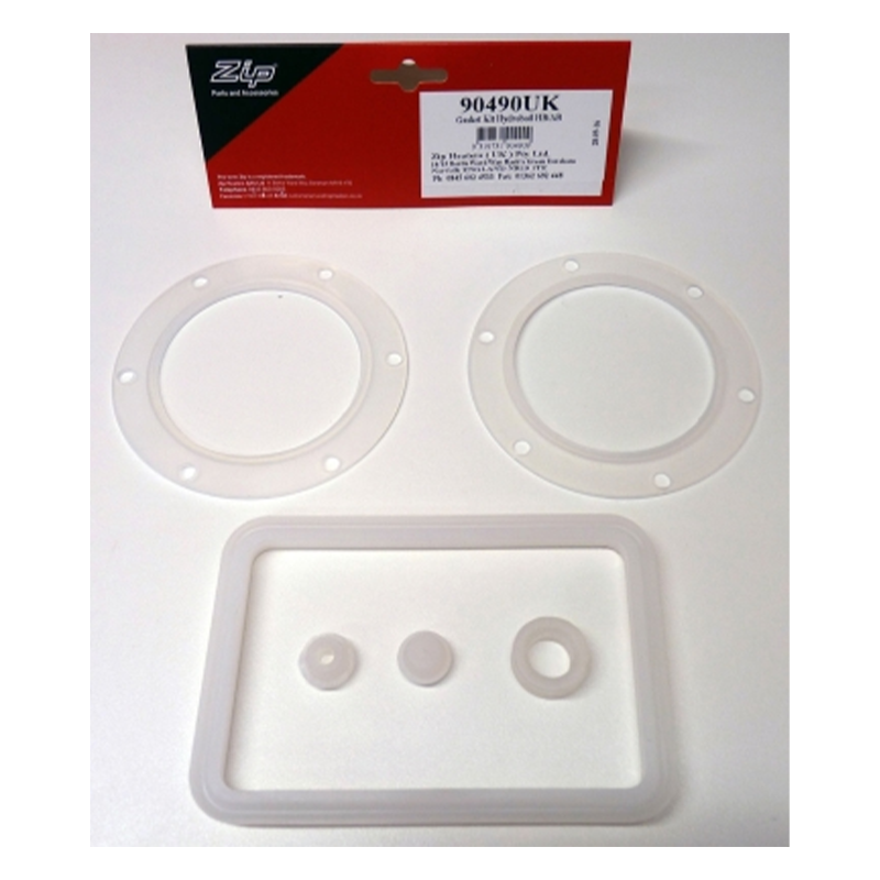Set of gaskets on a white background with a ZIP brand label.
