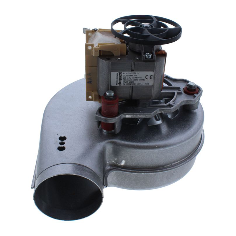 Mechanical component with visible branding on a white background