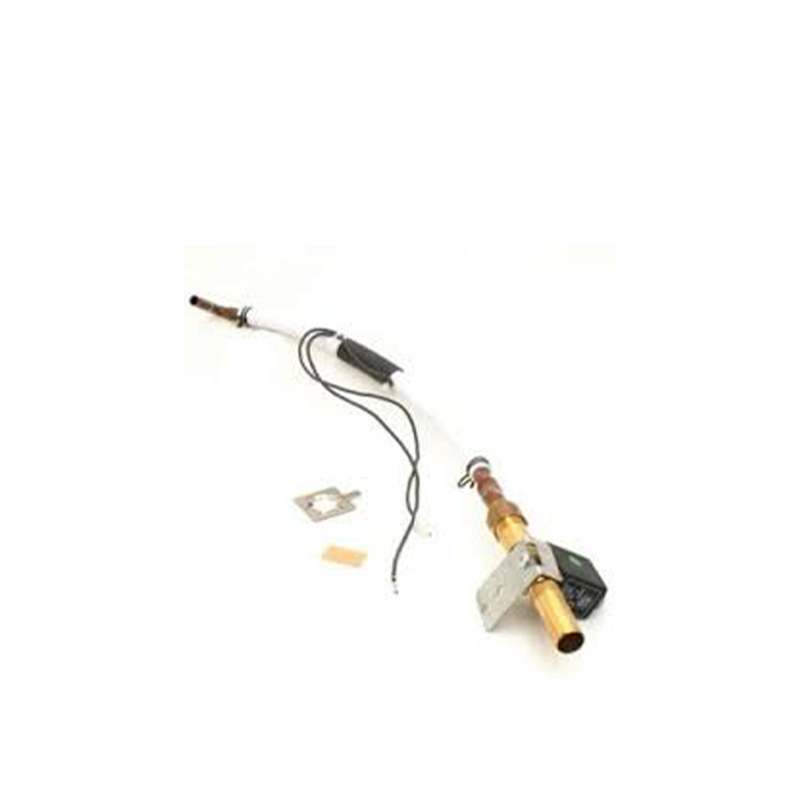 Solenoid valve assembly on a white background