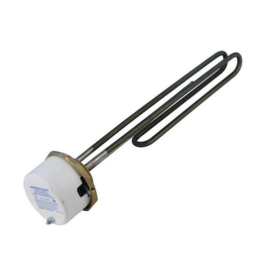 Electric water heater element on a white background