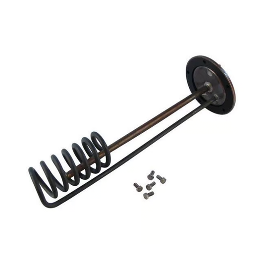 Heating element with screws on a white background