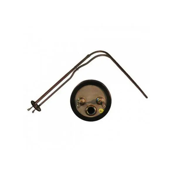 Mechanical component with a rod and circular part on a white background