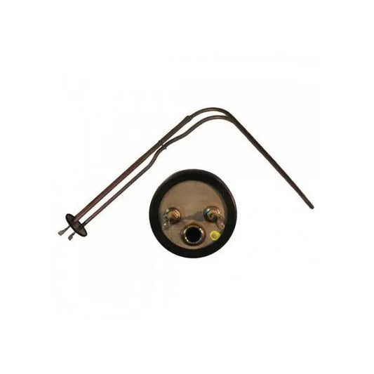 Mechanical component with a rod and circular part on a white background