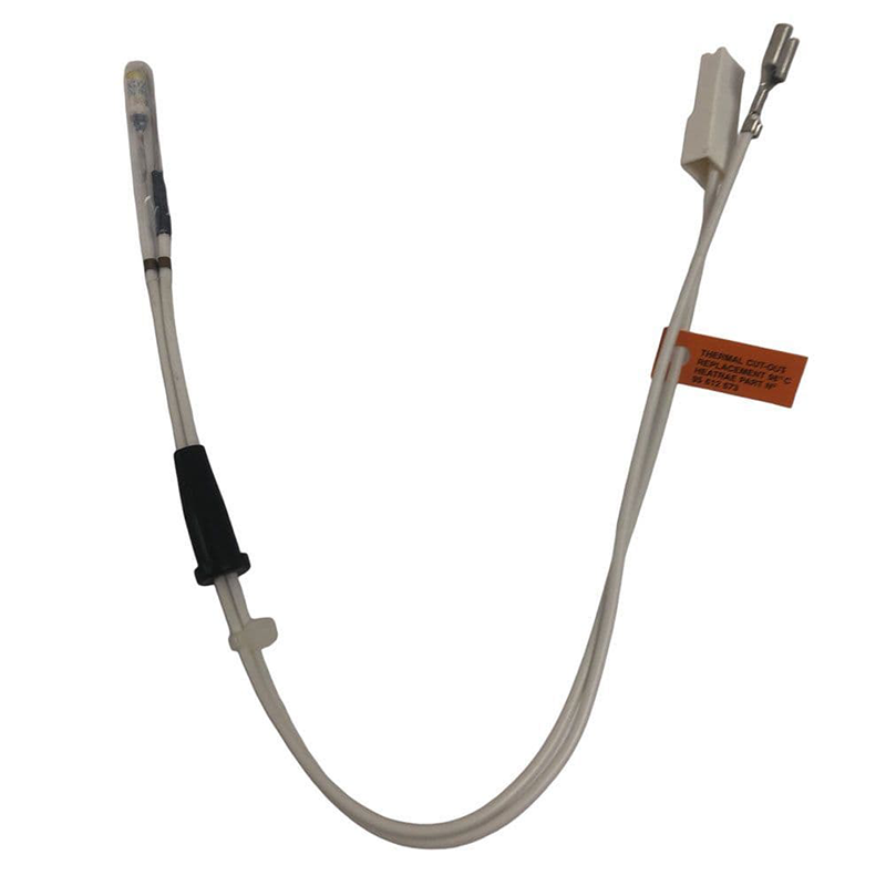 Thermocouple with cable on a white background