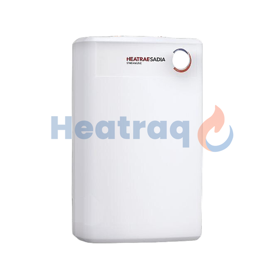 White water heaer front cover with 'Heatrae Sadia' branding on a white background