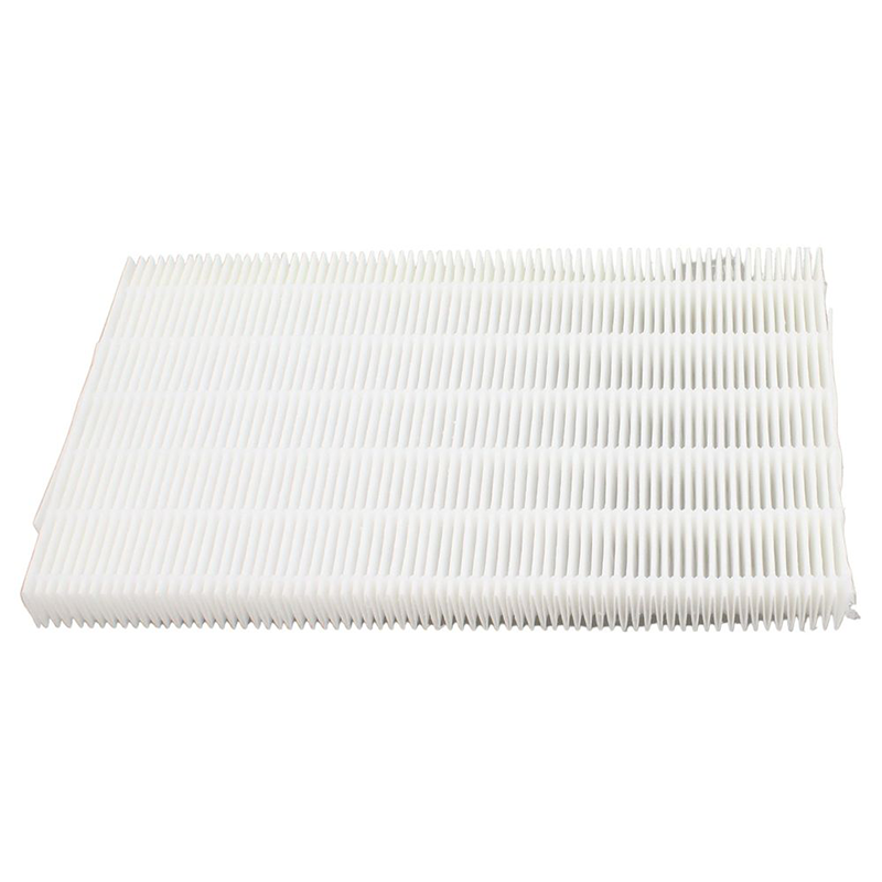 Rectangular white filter on a white background