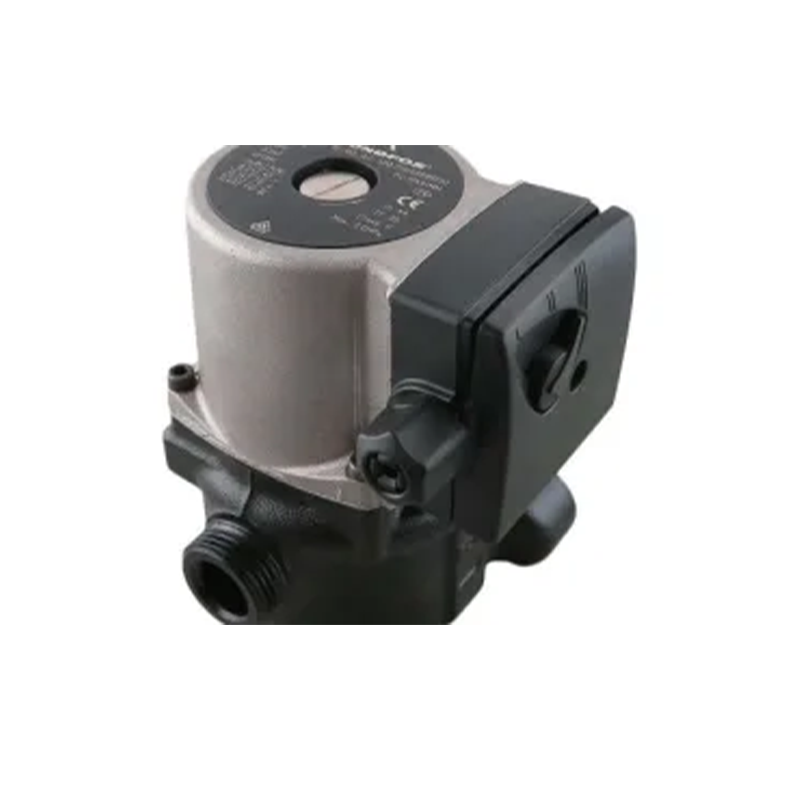 Mechanical valve or pump component on a white background