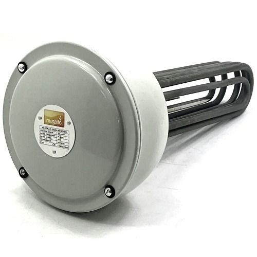 Gray heating element with Megneto label on a white background