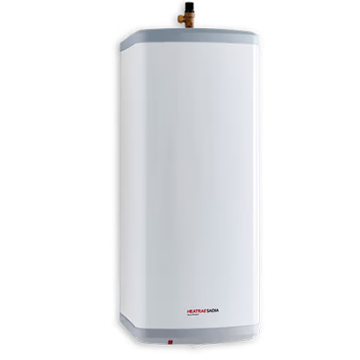 White water heater on a white background