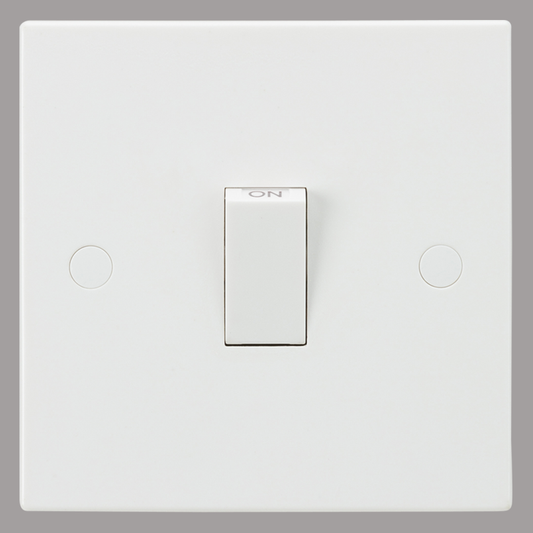 Isolator switch with 'ON' label on a white background